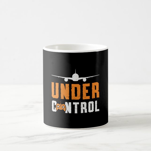 RC Plane Under Control Aeroplane Pilot RC Planes Coffee Mug (Center)