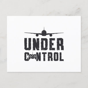 RC Plane Under Control Pilot Aeroplane RC Planes Postcard