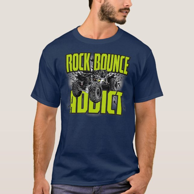 rc rock bouncer hill climbing offroad racing T-Shirt (Front)