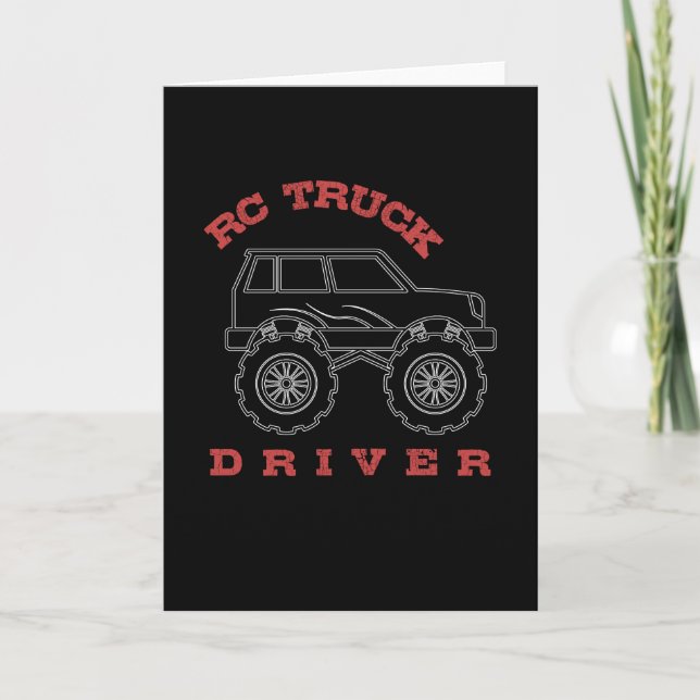 RC Truck Driver Car Model Card (Front)