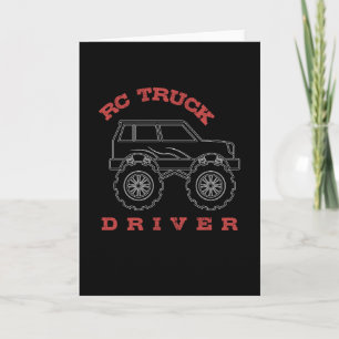 RC Truck Driver Car Model Card