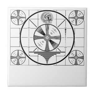 RCA Indian Head Test Pattern Ceramic Tile