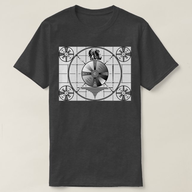 RCA Test Pattern with Native American  T-Shirt (Design Front)