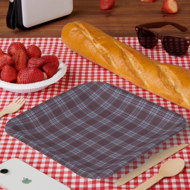 RCAF Tartan  Paper Plate (Picnic)