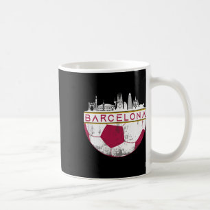 Rcelona City Skyline Soccer Sports Fans Cool Coffee Mug