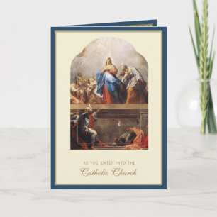 RCIA Entering Catholic Church Confirmation Baptism Holiday Card