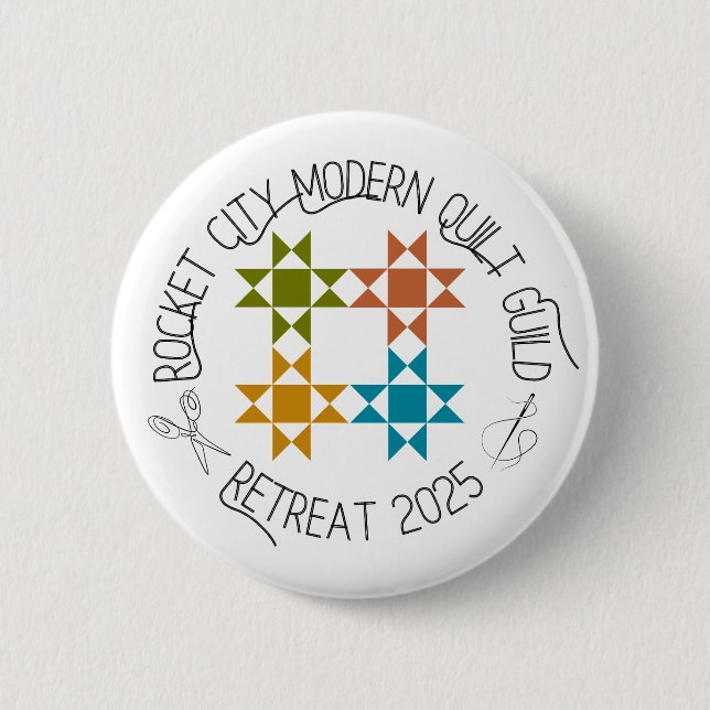 RCMQG 2025 Retreat Button (Front)