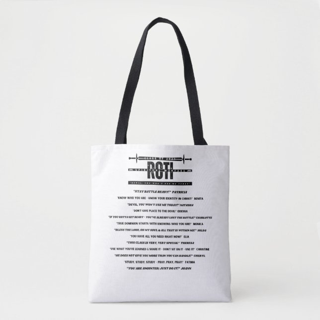 RCTI SW Class of 2024 Commemorative Tote (Blk/Wht) (Front)