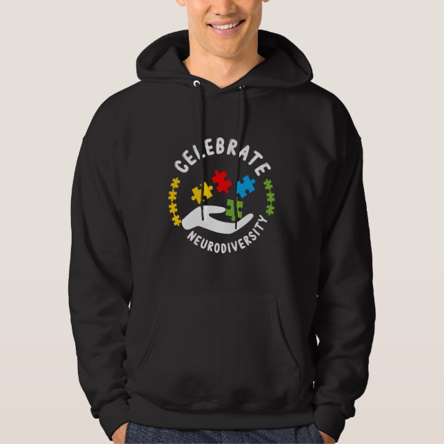 Rd Celebrate Neurodiversity Advocate Awareness Slp Hoodie (Front)