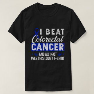 RD Colourectal Cancer Survivor Gifts I Beat Colon T-Shirt
