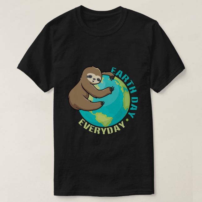 RD Earth Day Everyday Shirt, Sloth Shirt (Design Front)