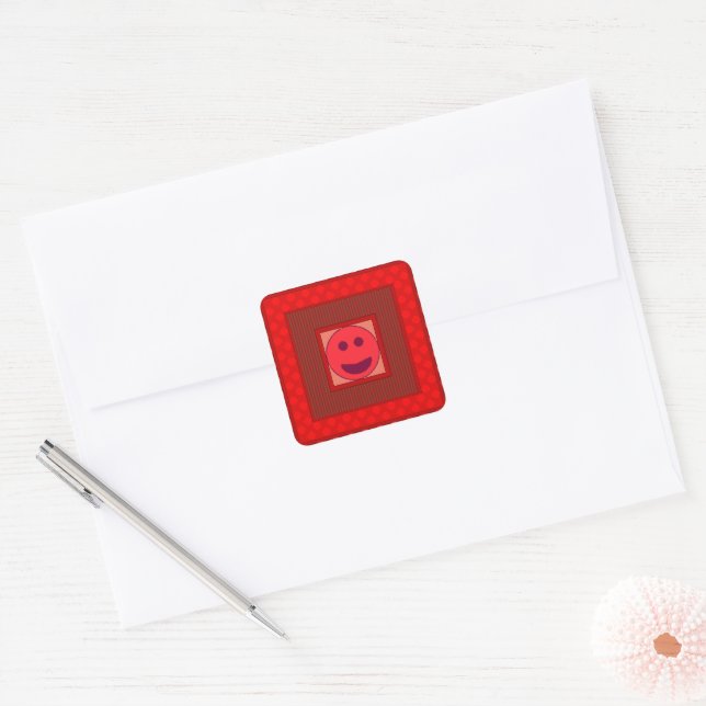 Rd&G Smile Tile Sheet of Stickers (Envelope)