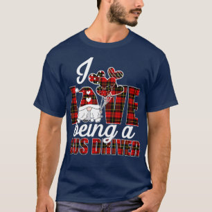 RD I Love Being A School Bus Driver Valentines Day T-Shirt