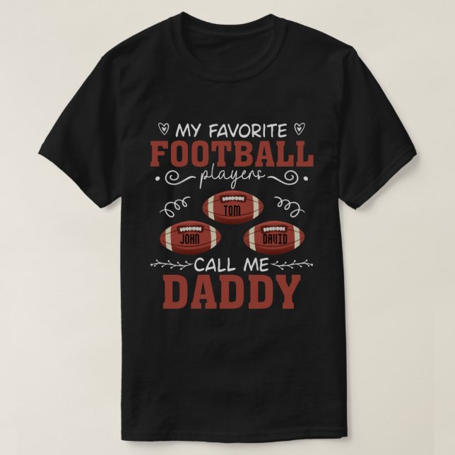 RD Personalised American Football  T-Shirt (Design Front)