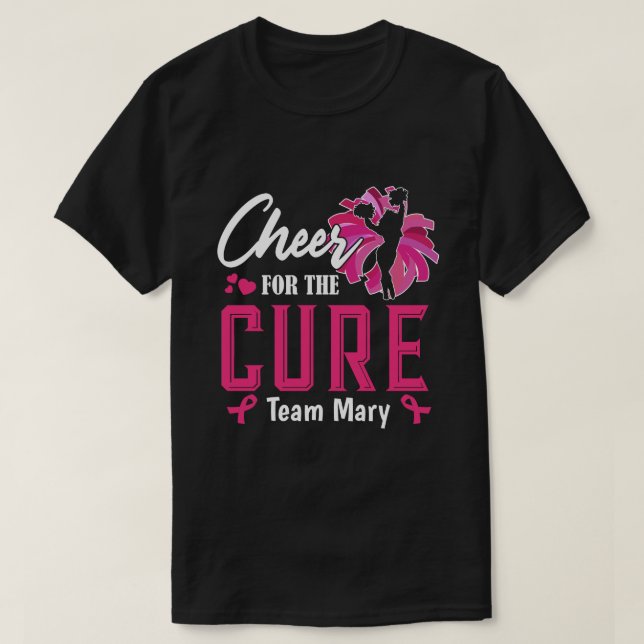 RD Personalised Breast Cancer, Cancer Support T-Shirt (Design Front)