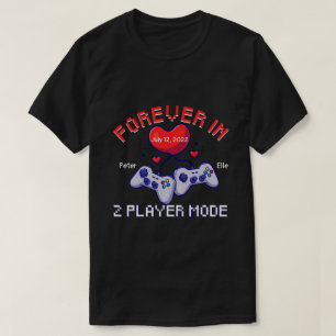 RD Personalised Forever In Two-Player Mode Couple  T-Shirt