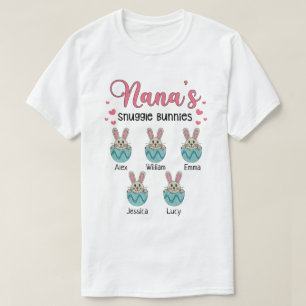 RD Personalised Nana's Snuggle Bunnies  T-Shirt