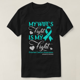 RD Personalised Ovarian Cancer Shirt, Cancer Fight T-Shirt