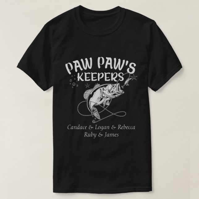 RD Personalised Pawpaw's Keepers Fishing Shirt  (Design Front)
