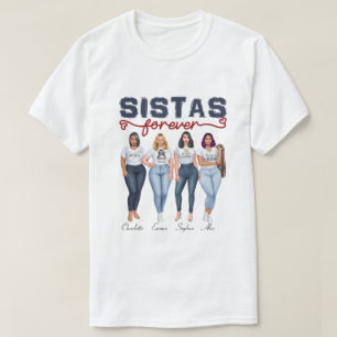 RD Personalised Sistas Sistas Forever T-Shirt