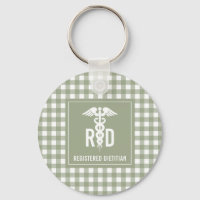 RD Registered Dietician Plaid Pattern