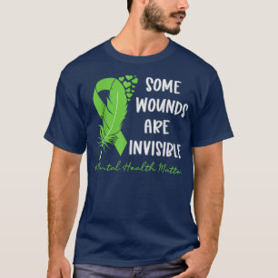 Rd Some Wounds Are Invisible, Mental Health Awaren T-Shirt