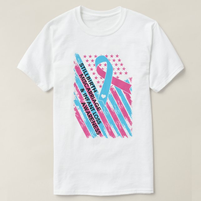 RD Stillborn, Miscarriage & Infant Loss Awareness  T-Shirt (Design Front)