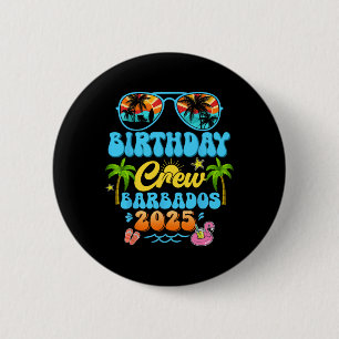 Rdos Birthday Crew Vacation Cruise 2025 Summer Tri 6 Cm Round Badge