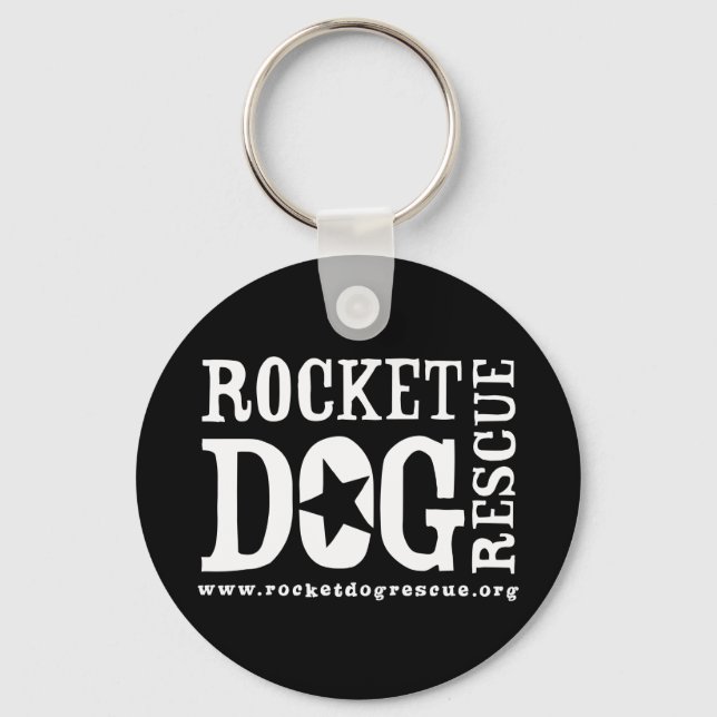 RDR Logo (wht/blank star) Key Ring (Front)