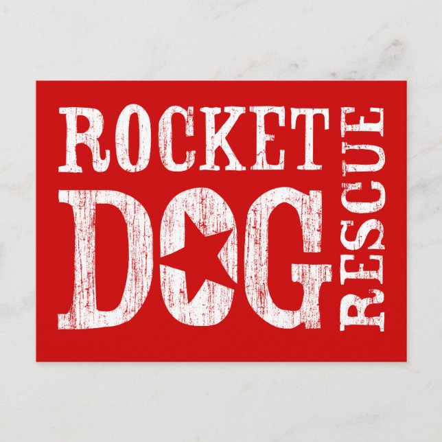 RDR Logo (wht/blank star) Postcard (Front)