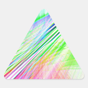 Re-Created Supernova by Robert S. Lee Triangle Sticker