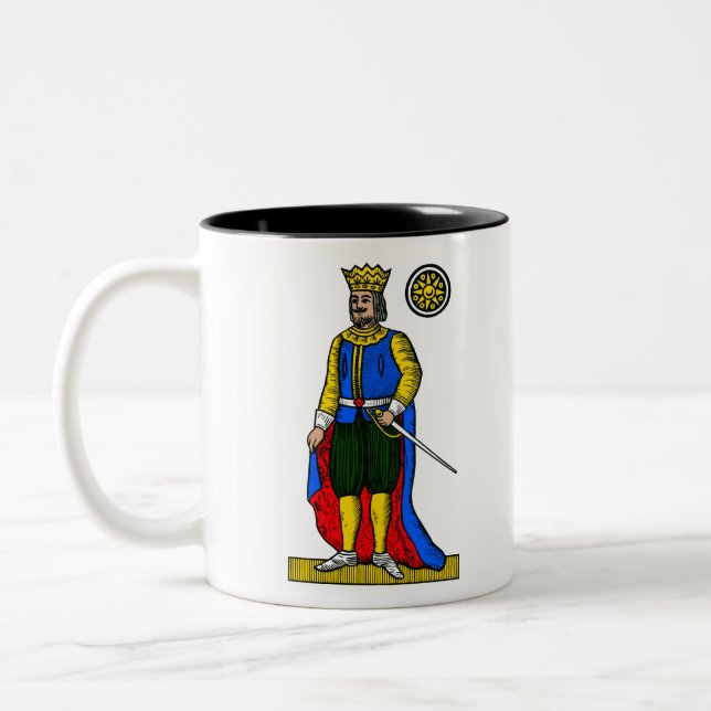 Re di denari Two-Tone coffee mug (Left)
