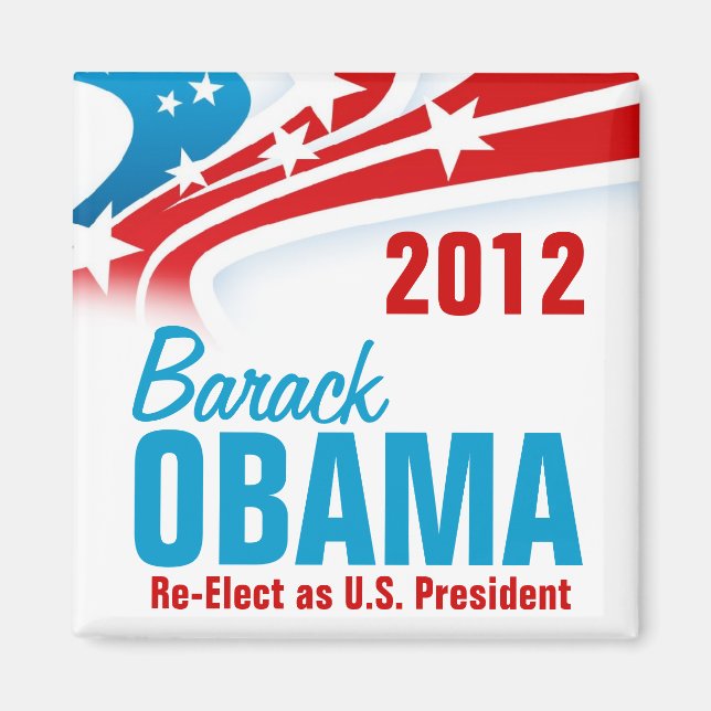 Re-Elect Barack Obama Magnet (Front)