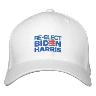 RE-ELECT BIDEN HARRIS 2024 EMBROIDERED HAT