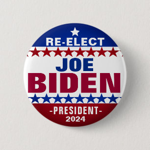 RE-ELECT Joe Biden 2024 Campaign Button