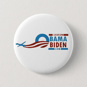 Re-Elect Obama Biden 2012 6 Cm Round Badge