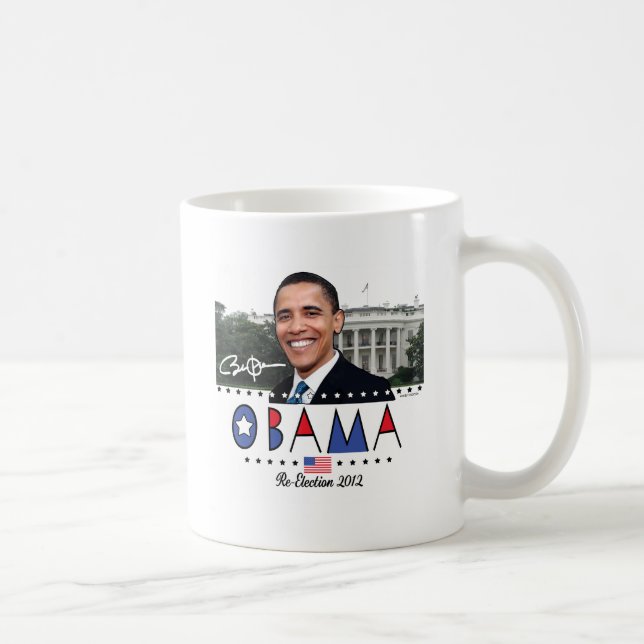 Re-Elect President Obama Election 2012 Gear Coffee Mug (Right)