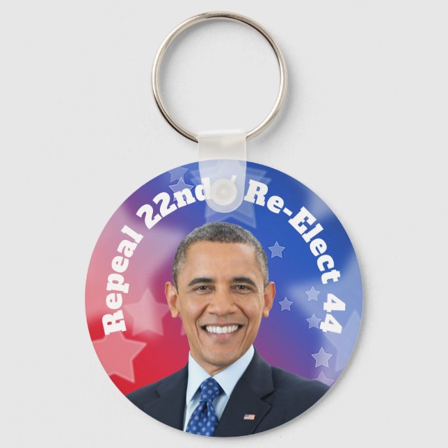 Re-Elect President Obama Key Ring (Front)