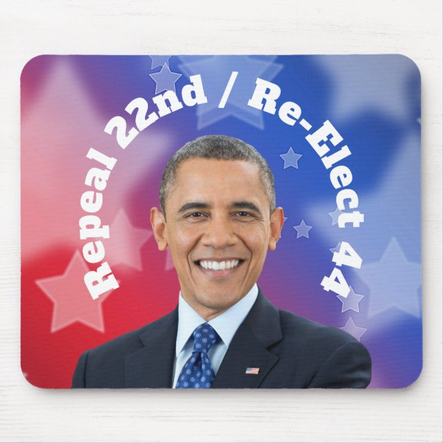 Re-Elect President Obama Mouse Pad (Front)