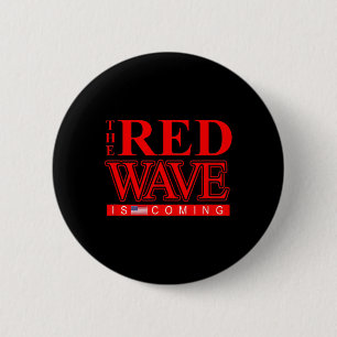 Re Elect President Trump Us Red Wave Election 6 Cm Round Badge