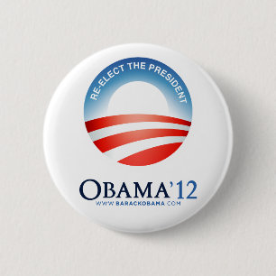 Re-Elect the President: Obama 2012 Button