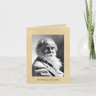 "Re-examine All You Have Been Told" Whitman Quote Card
