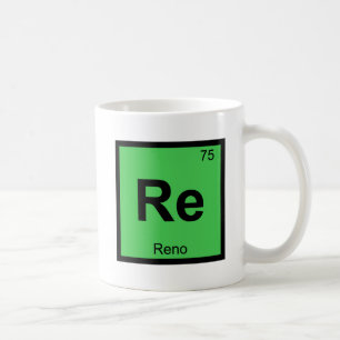 Re - Reno Nevada Chemistry Periodic Table City Coffee Mug