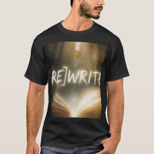 [RE]WRITE - Magic Book Golden Light Inspirational  T-Shirt