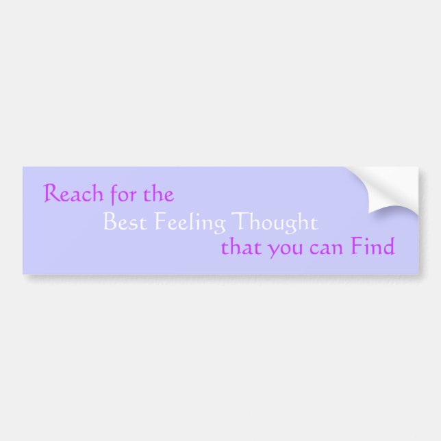 Reach bumper sticker (Front)