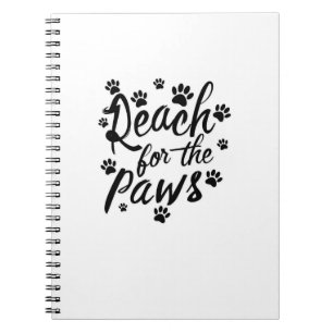 Reach For The Paws Typography Notebook