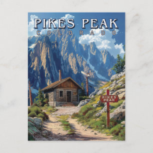 Reach for the Peak: Pikes Peak, Colorado Postcard
