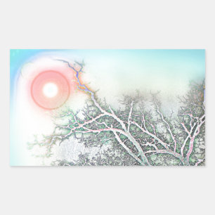 Reach for the Sky Rectangular Sticker