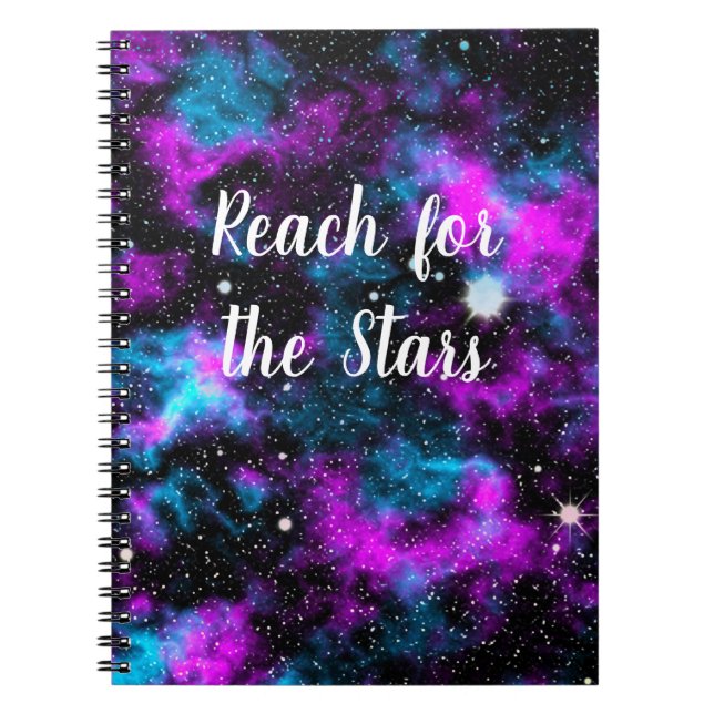 Reach for the Stars Galaxy Notebook (Front)