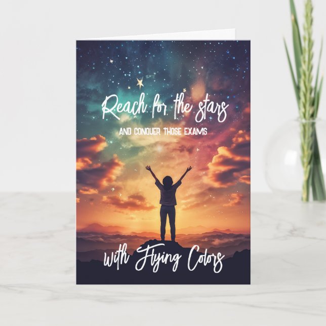 Reach for the stars  GCSE ALevel SAT Card (Front)